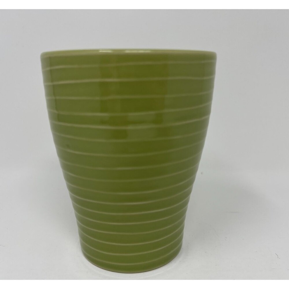 Starbucks Stockholm Design House Green Gray Ribbed Tea Coffee Mug 12 oz 2009 - Picture 5 of 7
